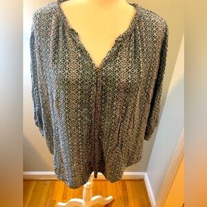 Mason & Belle floral tunic, 2X